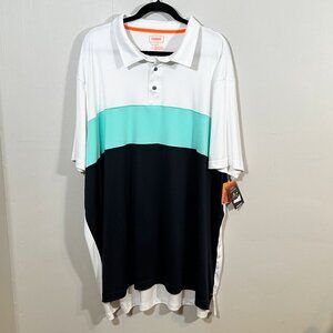 NWT The Foundry Supply Co. Polo Shirt Men's 4XL Quick Dri Odor Control